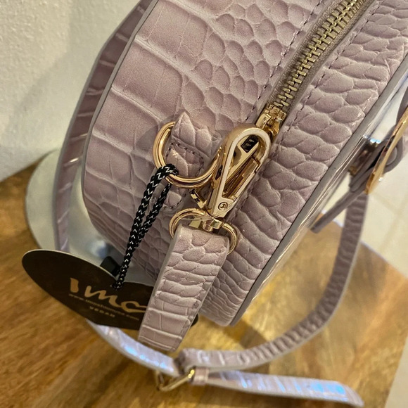 Imoshion Vegan Croc Light Purple Round Crossbody - Picture 5 of 13